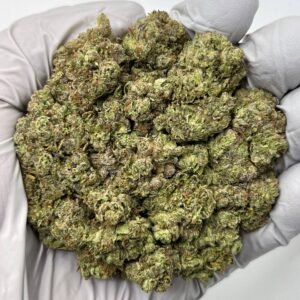 Cherry Poppers THCa Flower close‑up buds with frosty trichomes